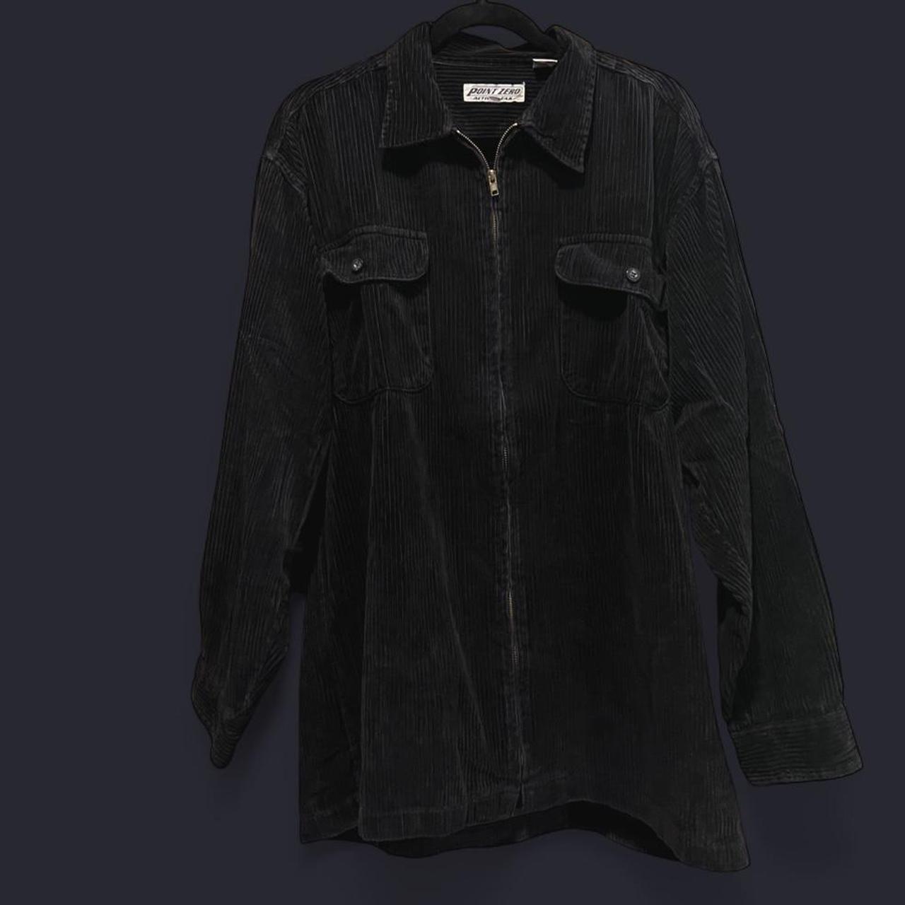 Point Zero Men's Shacket Jacket - Black - M – POI… - image 1