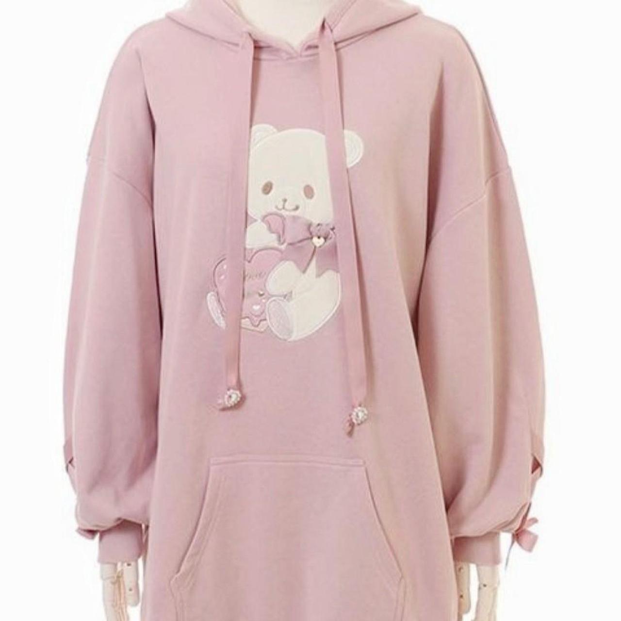 Lisaちゃん Liz Lisa teddy bear hoodie dress in pink op Brand: | Depop