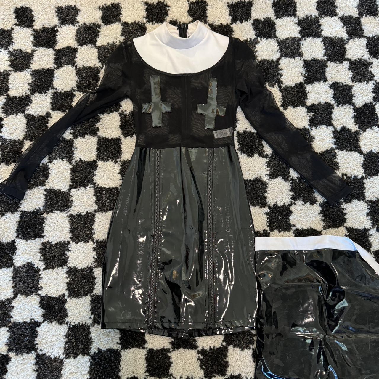 Dolls Kill Nun Mesh See Through Bodycon Halloween... Depop