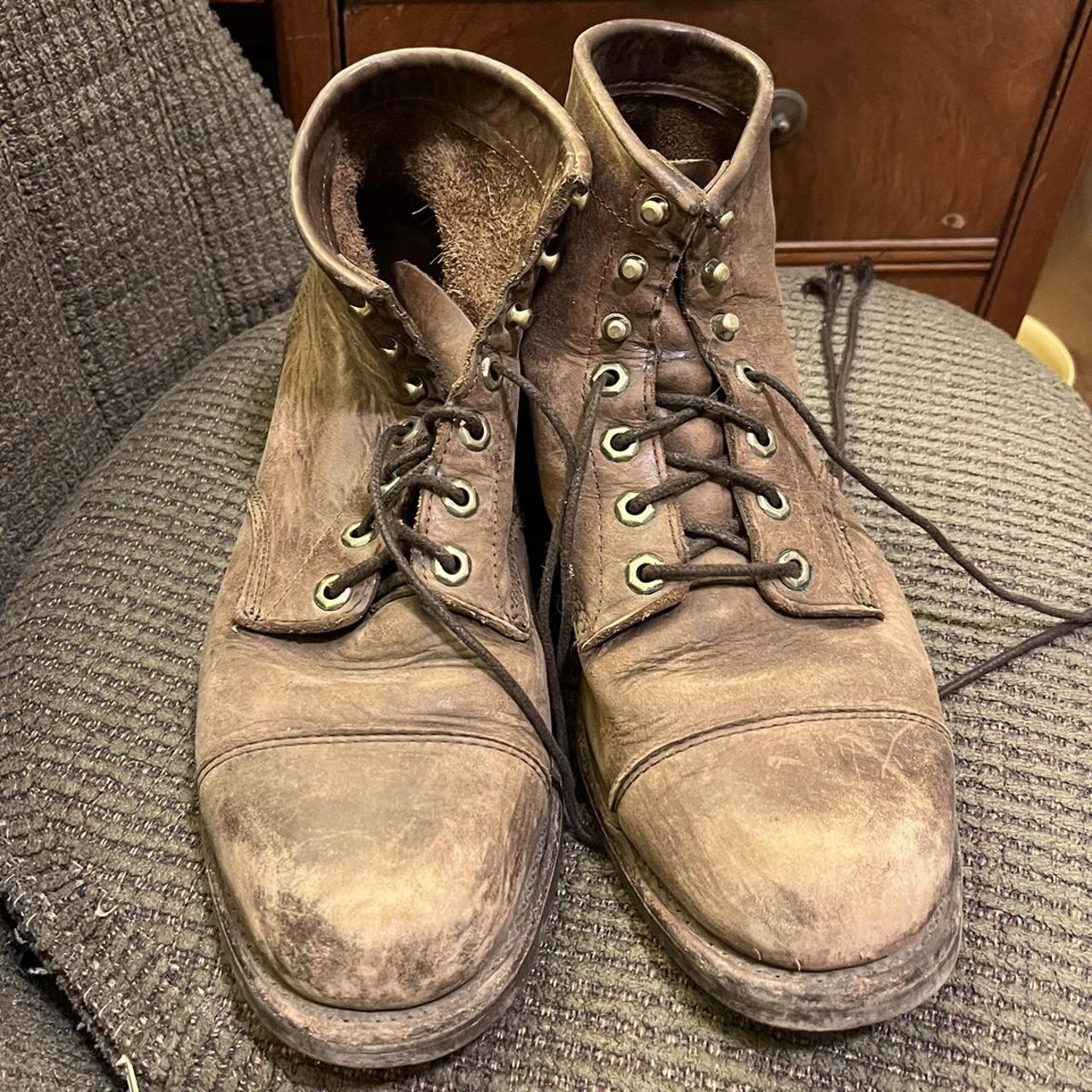 vintage LL Bean Mens Chippewa Cap Lace Up Brown Depop