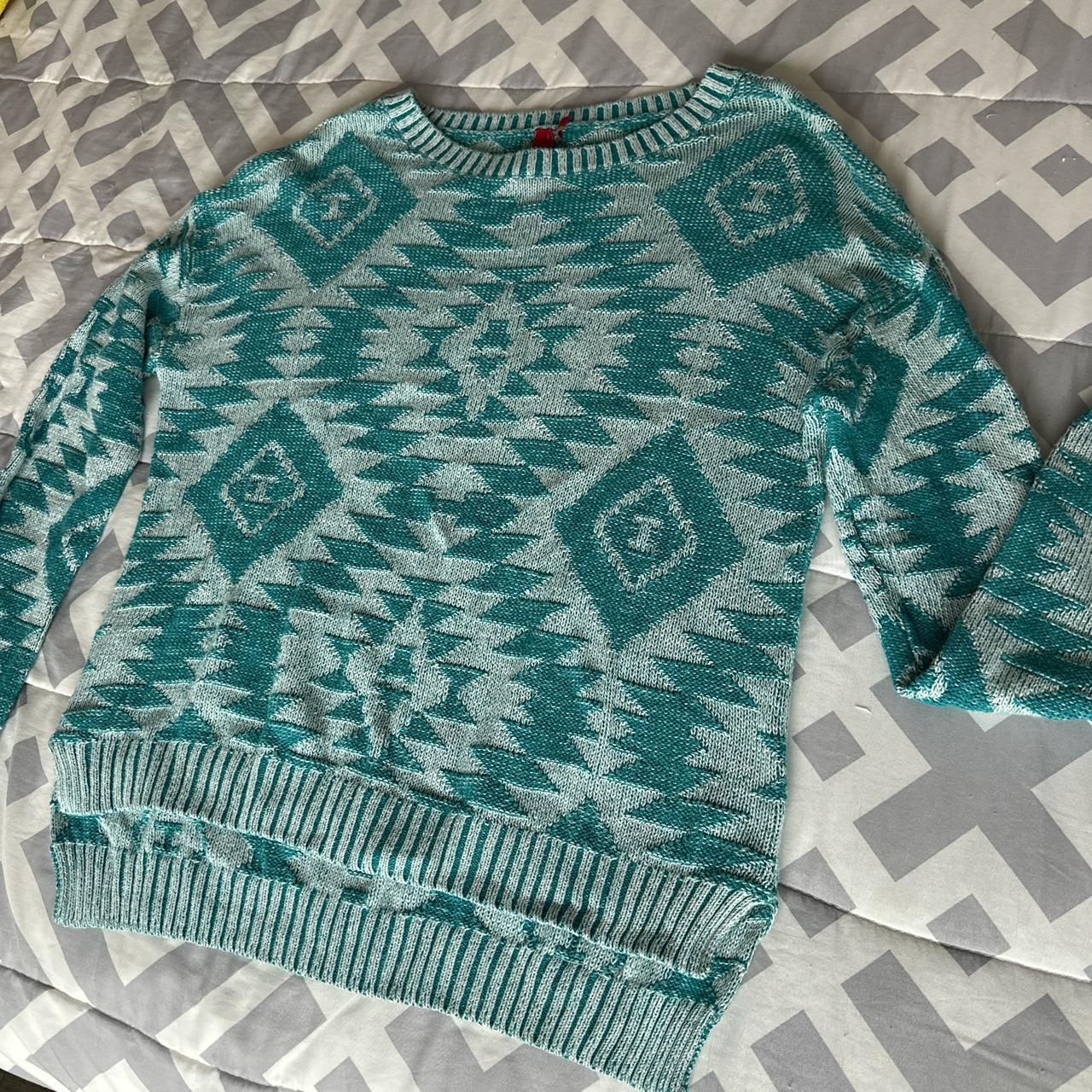 Camel Aztec Pullover Sweater
