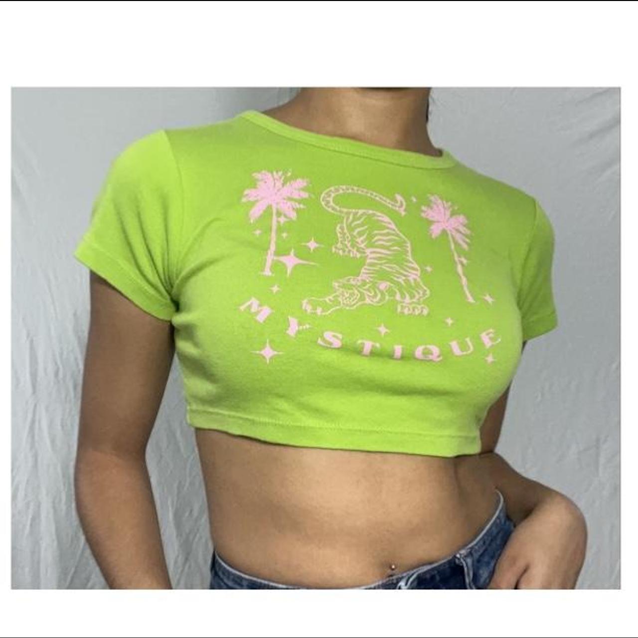 Urban Outfitters Women's T-Shirt - Green - M