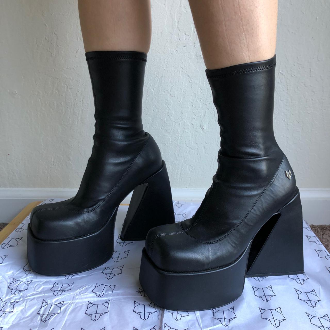 ☆ Deadstock Naked Wolfe Jade Black Stretch Vegan | Depop