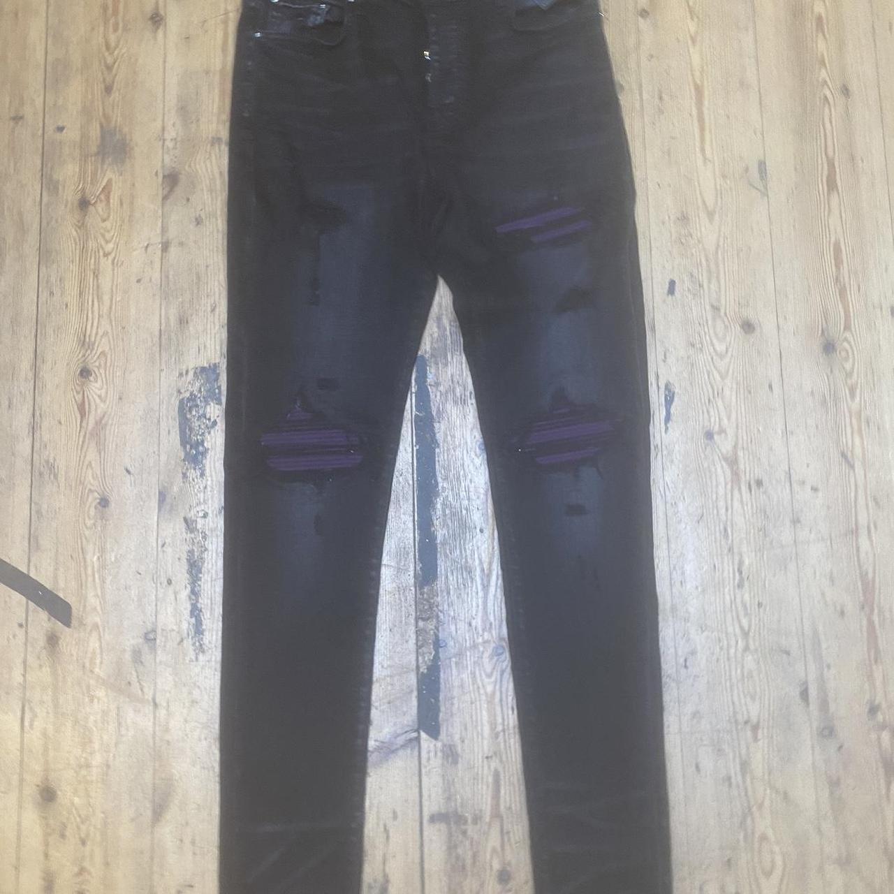 Amiri mx1 suede purple jeans Sells for 800+ on their | Depop