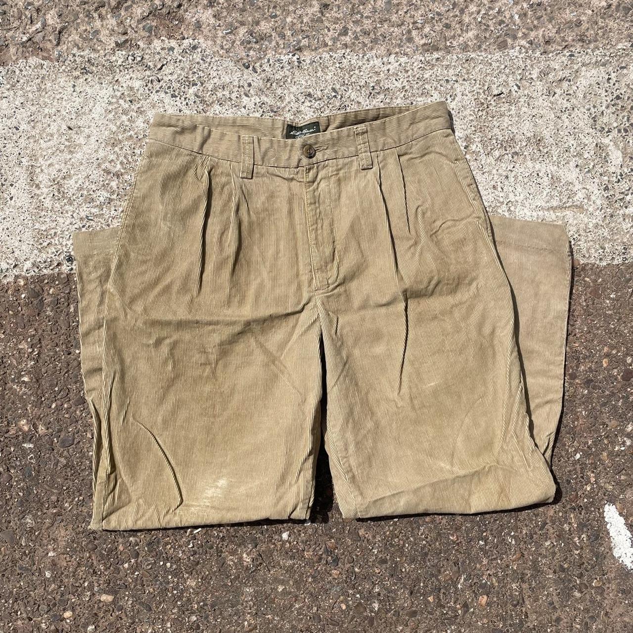Eddie Bauer classic Beige Corduroy Trousers 🕺🏼 Size... - Depop
