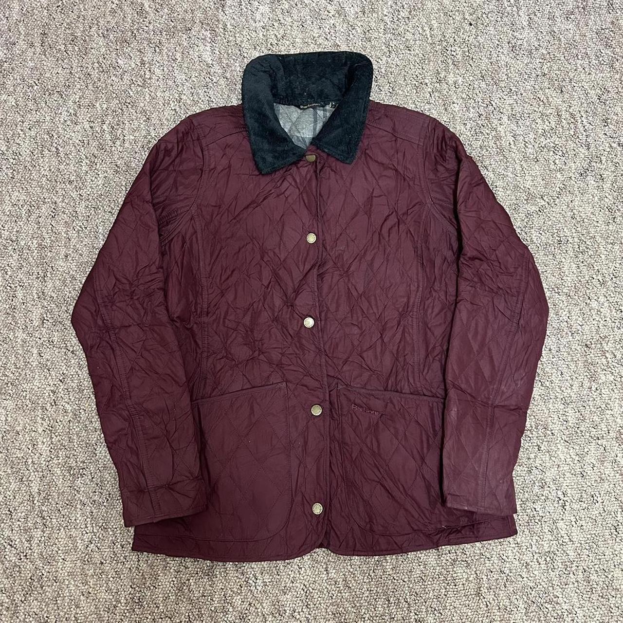 Barbour burgundy clearance jacket