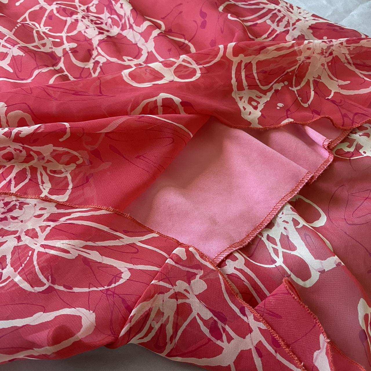 Floral maxi dress Has a lining underneath Ruffled... - Depop