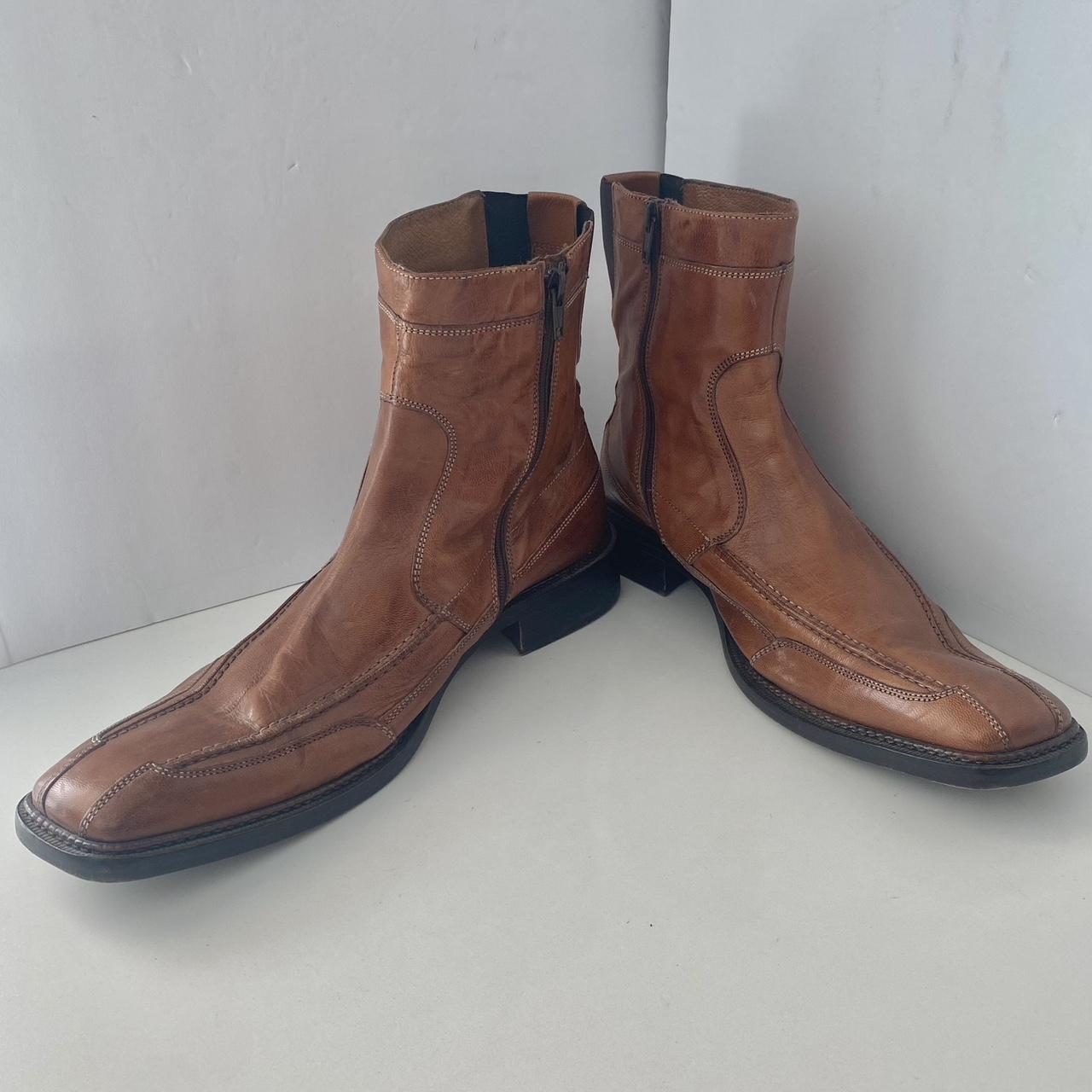 Mens Boots 80's Ankle Boots Bostonian's Retro Men's Brown