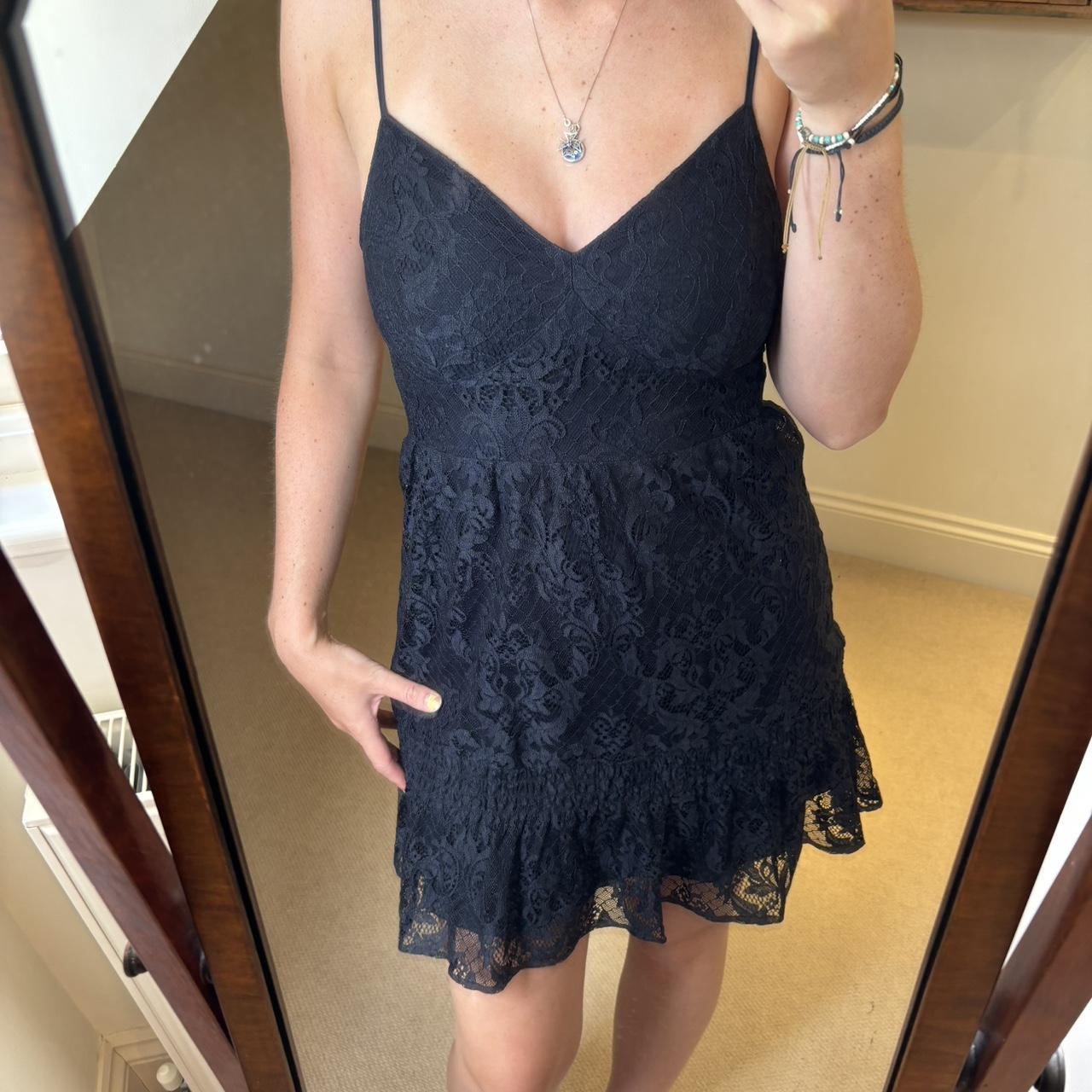 Hollister blue lace dress hotsell