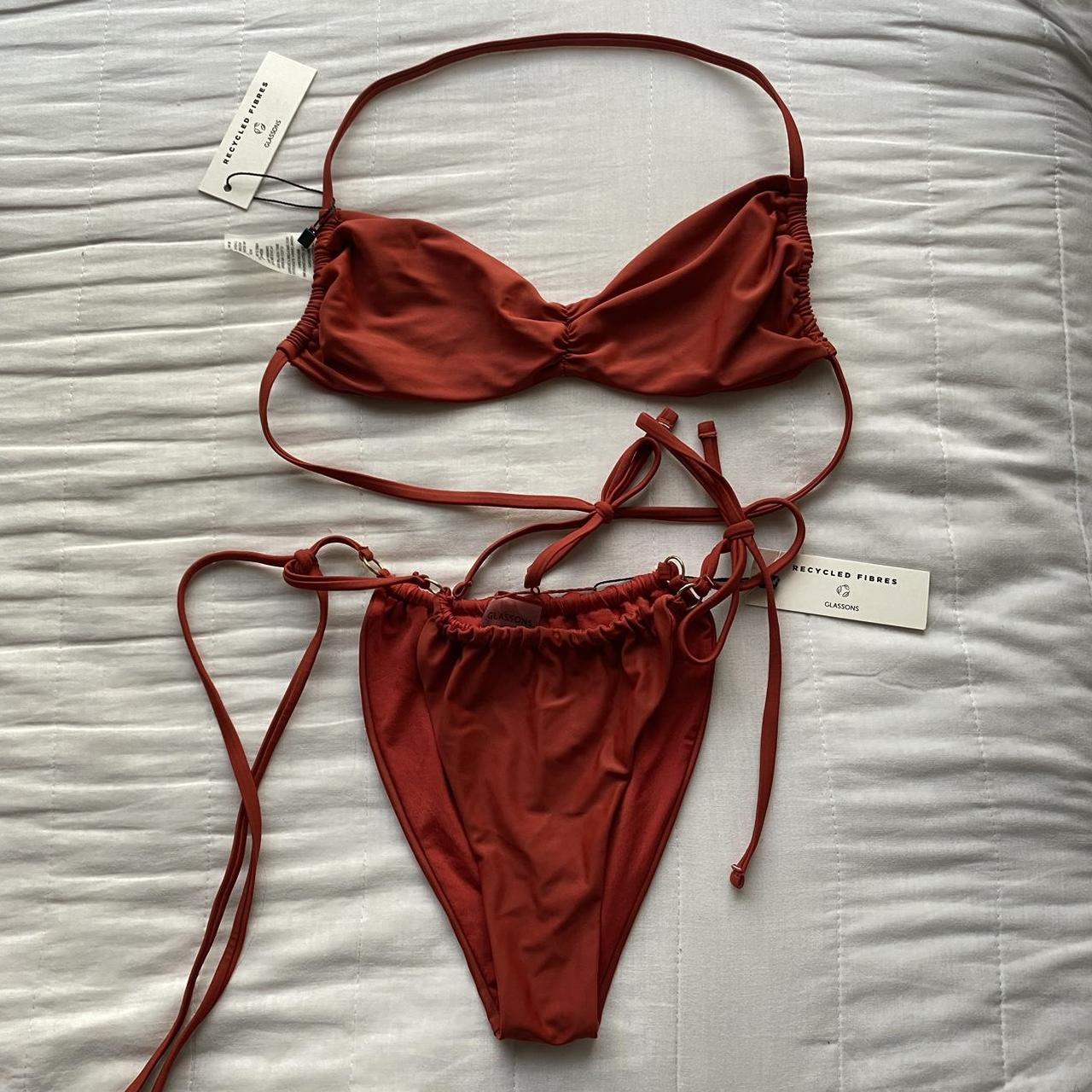 Glassons Women S Burgundy Bikinis And Tankini Sets Depop