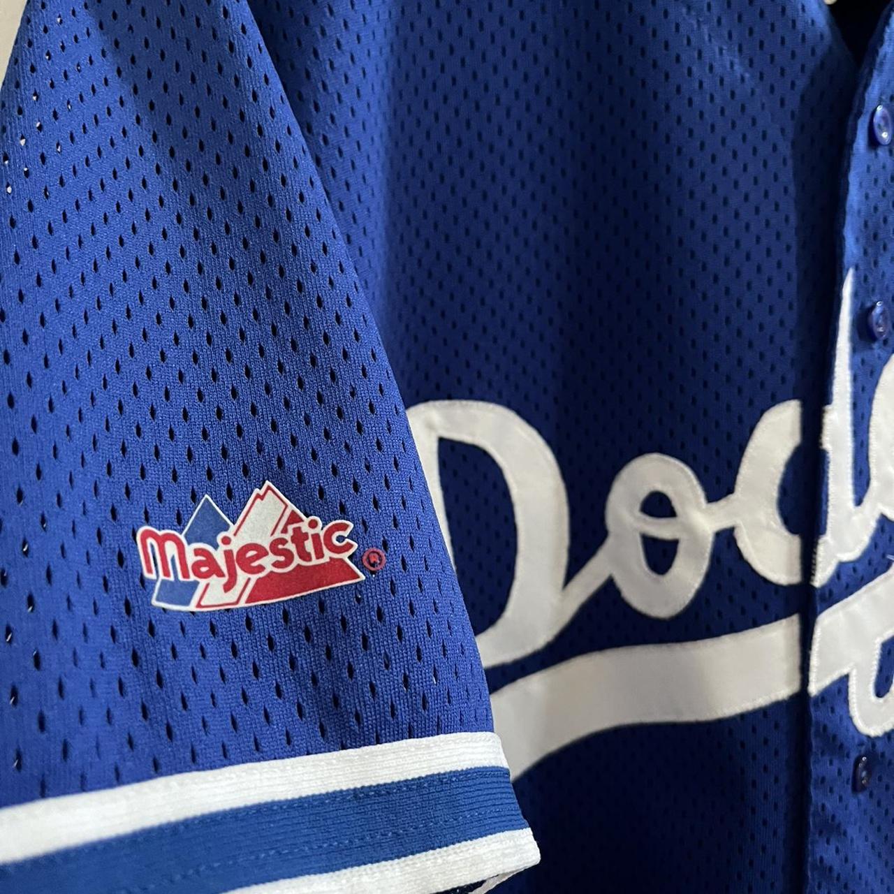 Majestic Men Jersey Los Angeles Dodgers Blue Royal - Depop