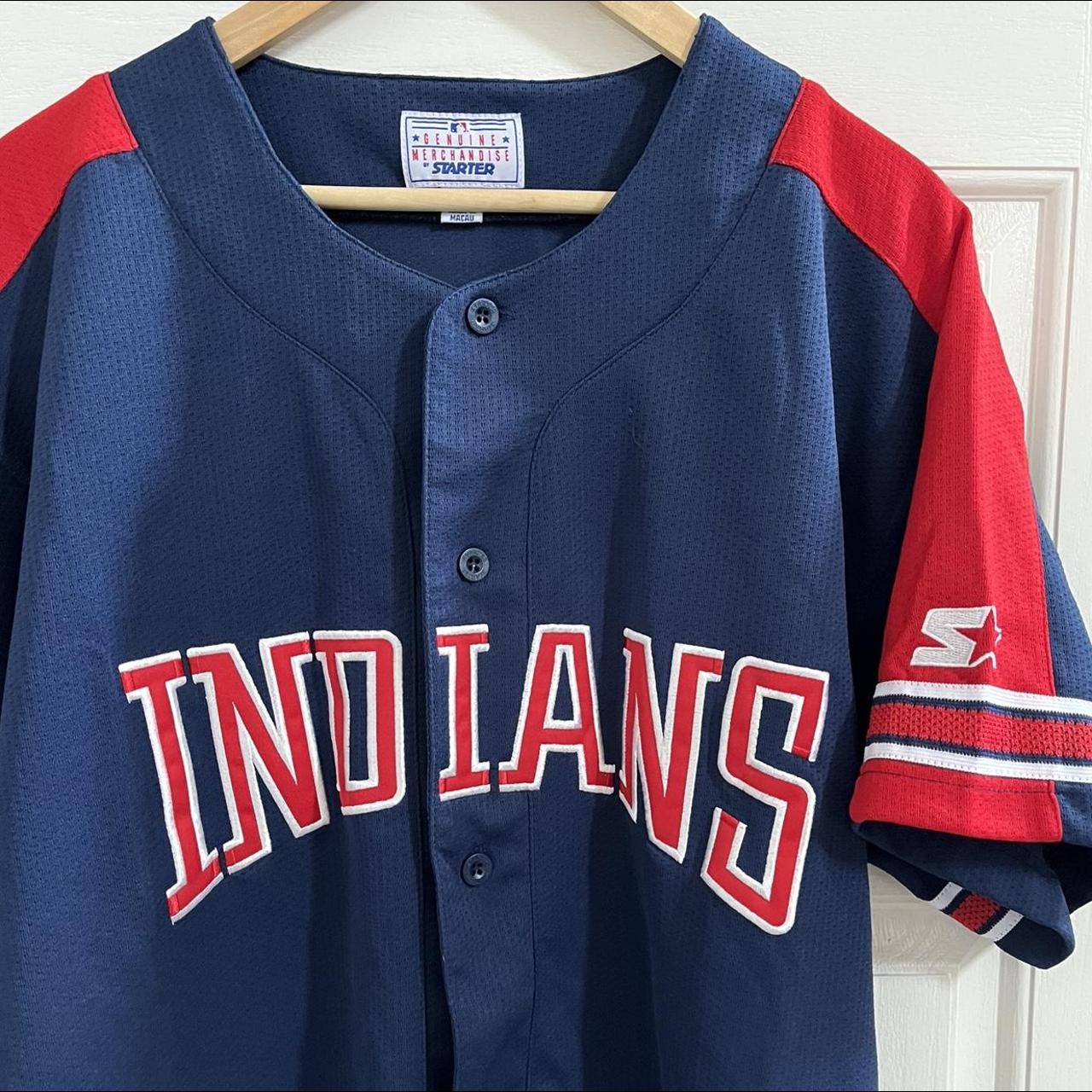 Vintage Cleveland Indians Jersey by Stater - Depop