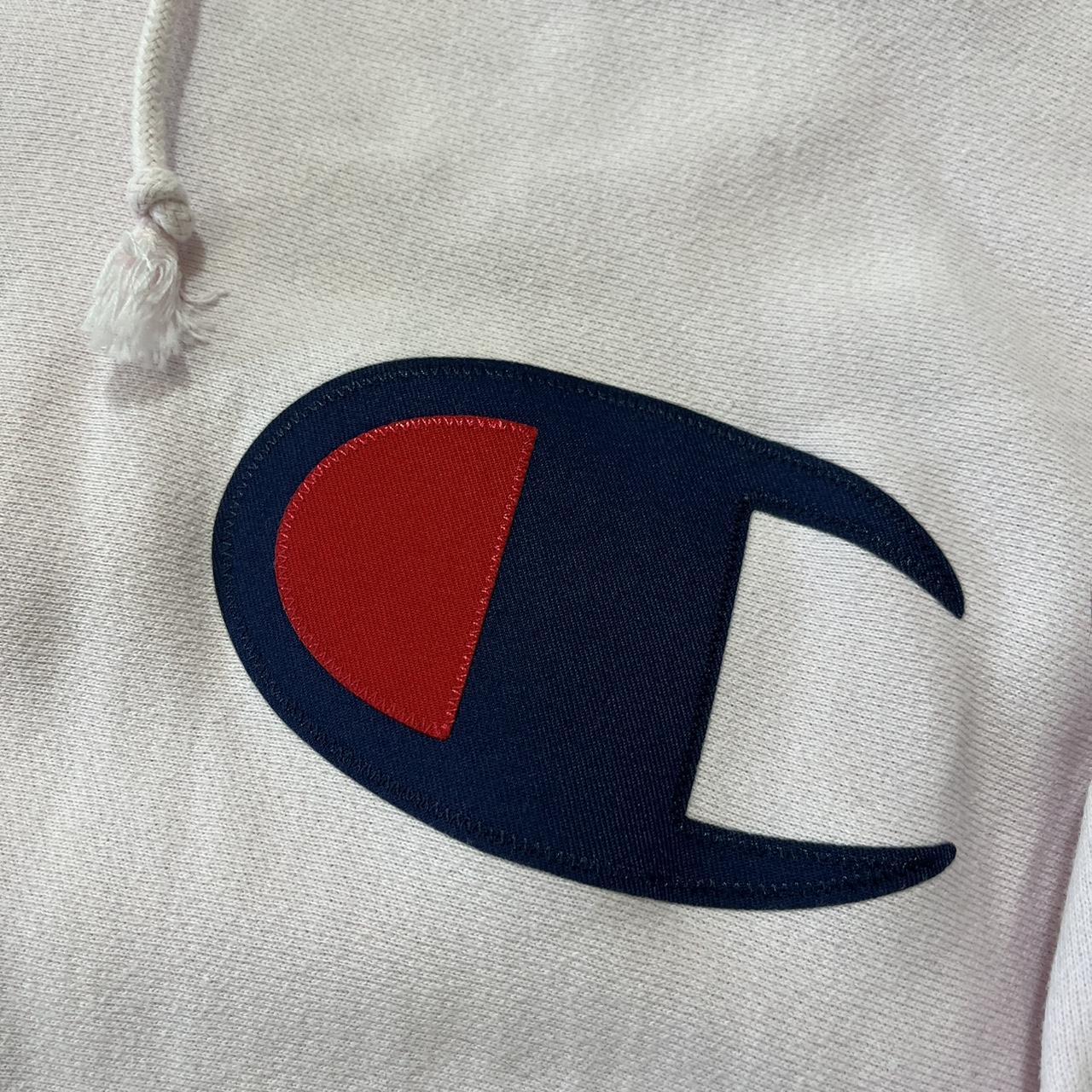 Champion sweater fake outlet vs real red