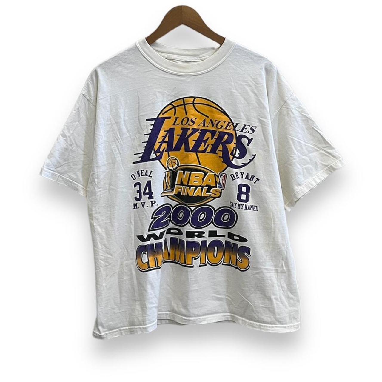 Y2K Los Angeles Lakers 2000 NBA Finals Champions t-shirt XXL - The Captains  Vintage