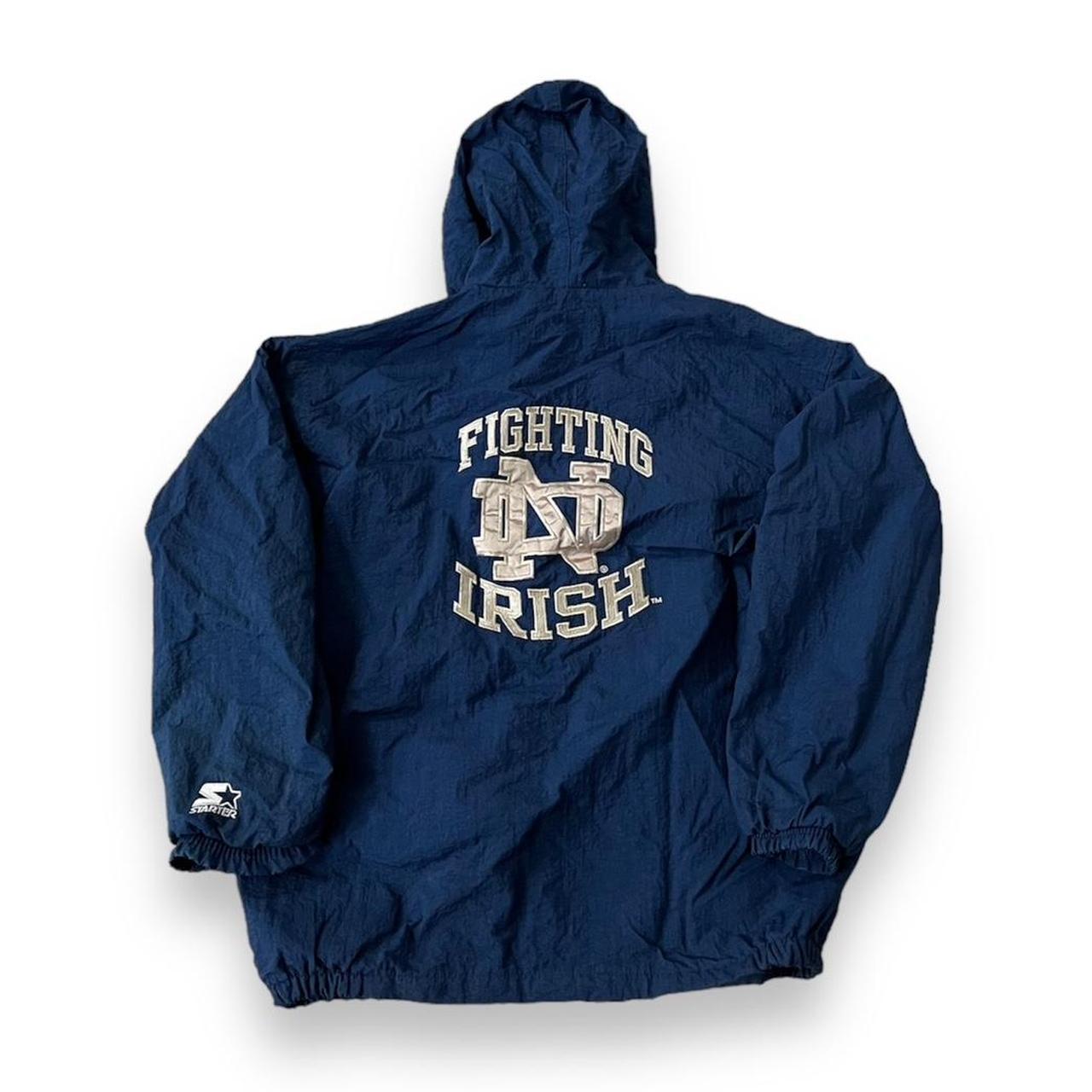 Vintage 90s Notre Dame Full Zip Starter Jacket