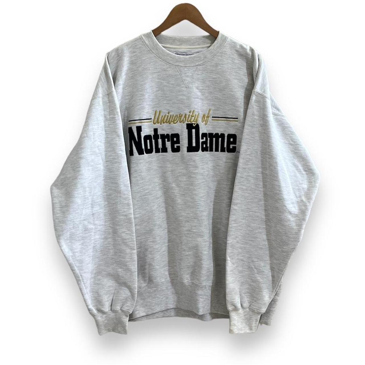 Notre dame grey sweatshirt hot sale