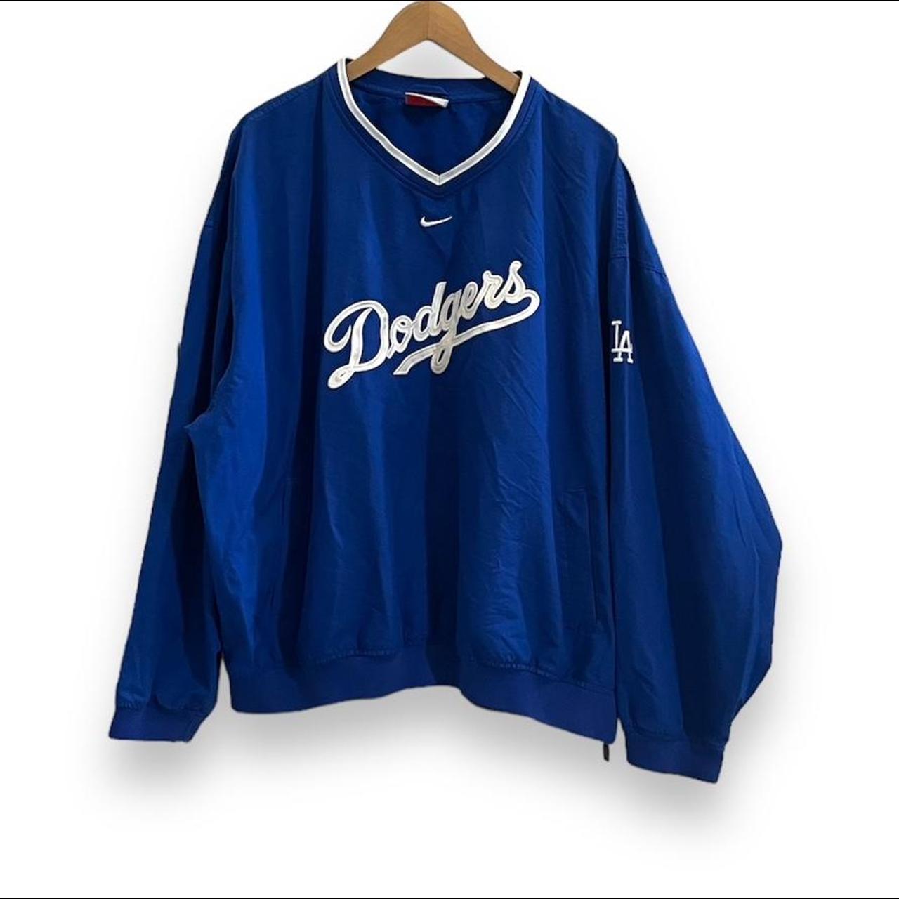 Nike MLB LA dodgers logo pullover windbreaker  Pullover windbreaker, La  dodgers logo, Windbreaker