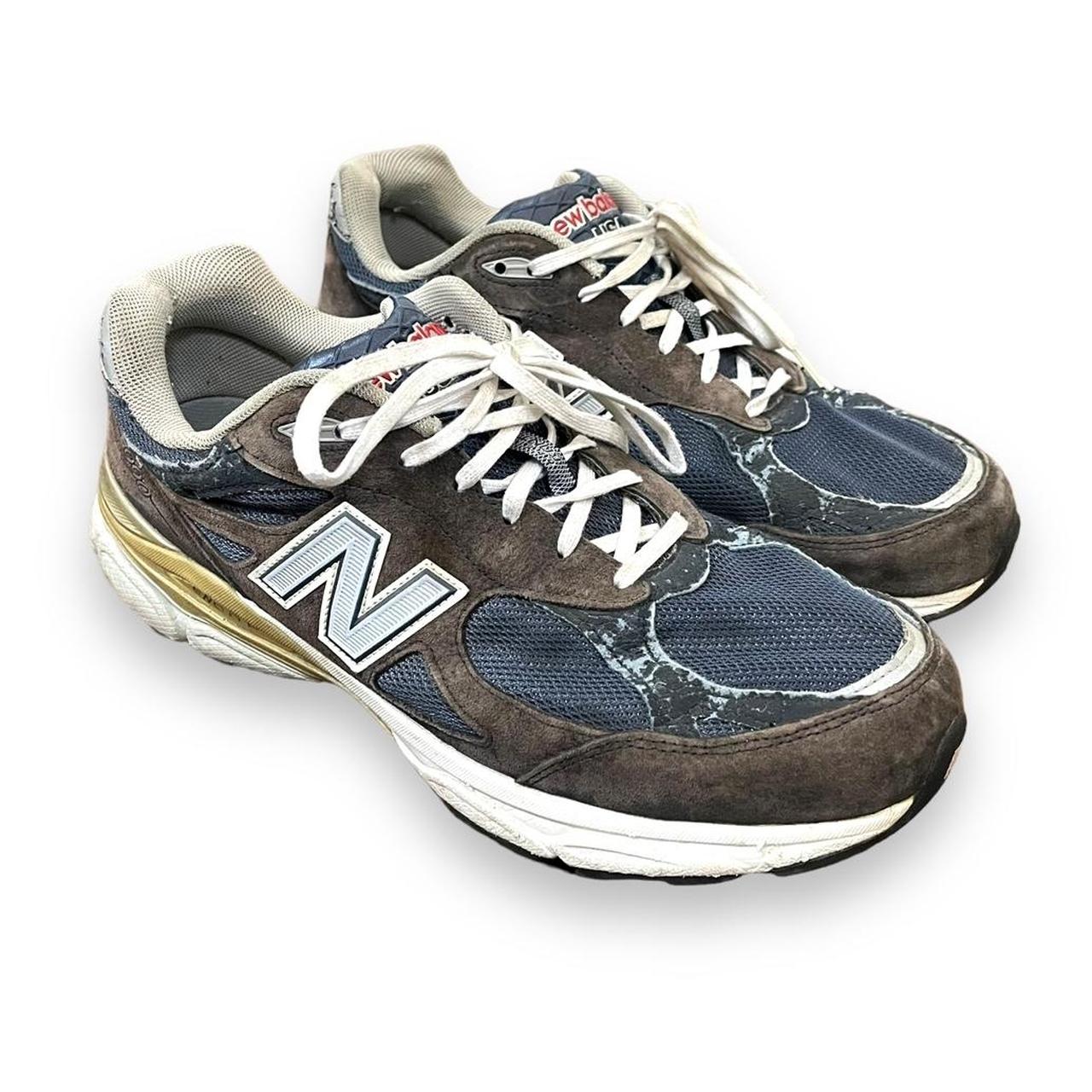 New Balance 990 990v3 Mens Navy Blue Sneakers. Size. Depop