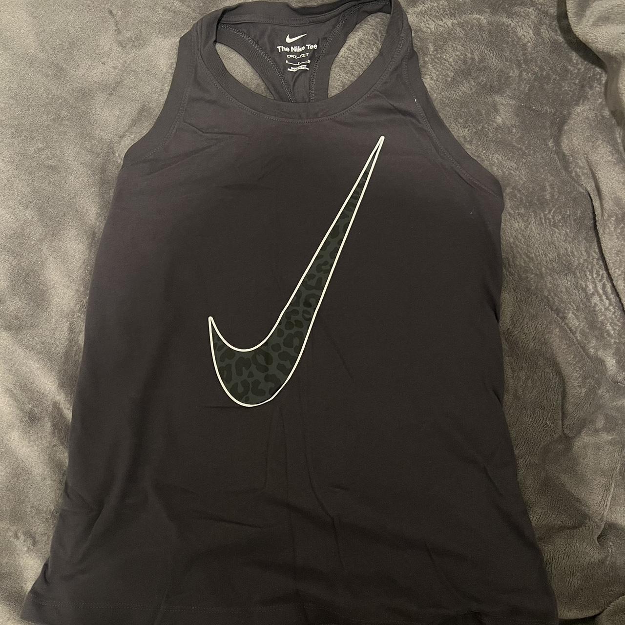 Nike leopard print gym top Size small, perfect... Depop