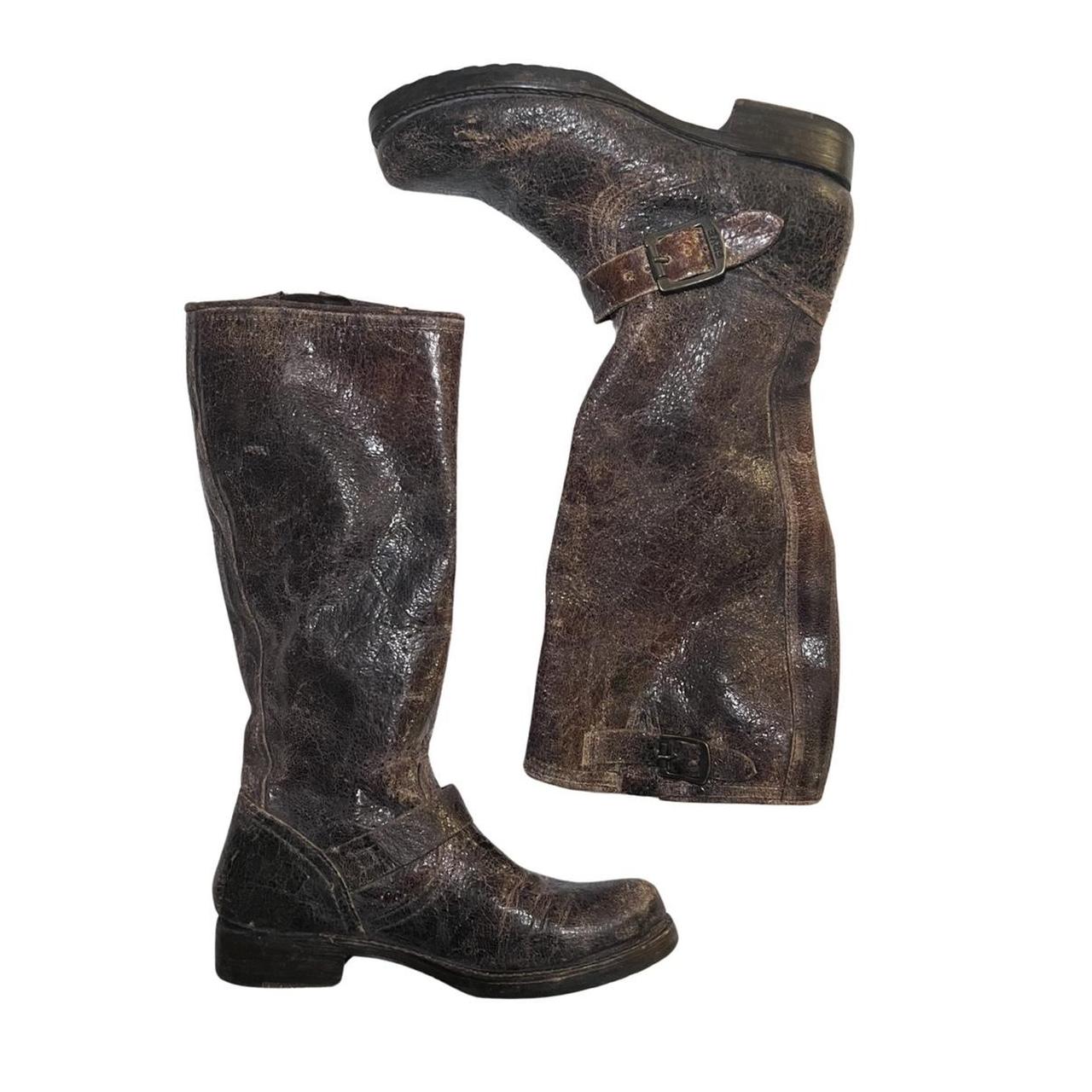 frye distressed boots