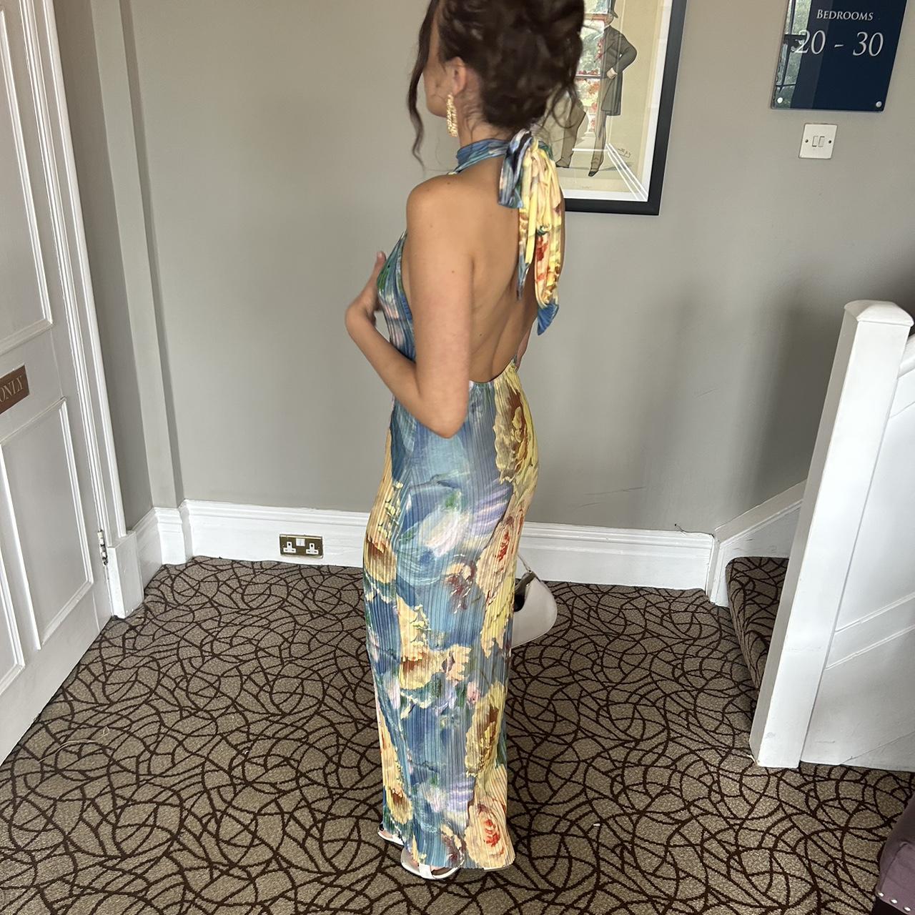 Mustard Yellow Floral High Low Dress Maxi Dress Pretty Little