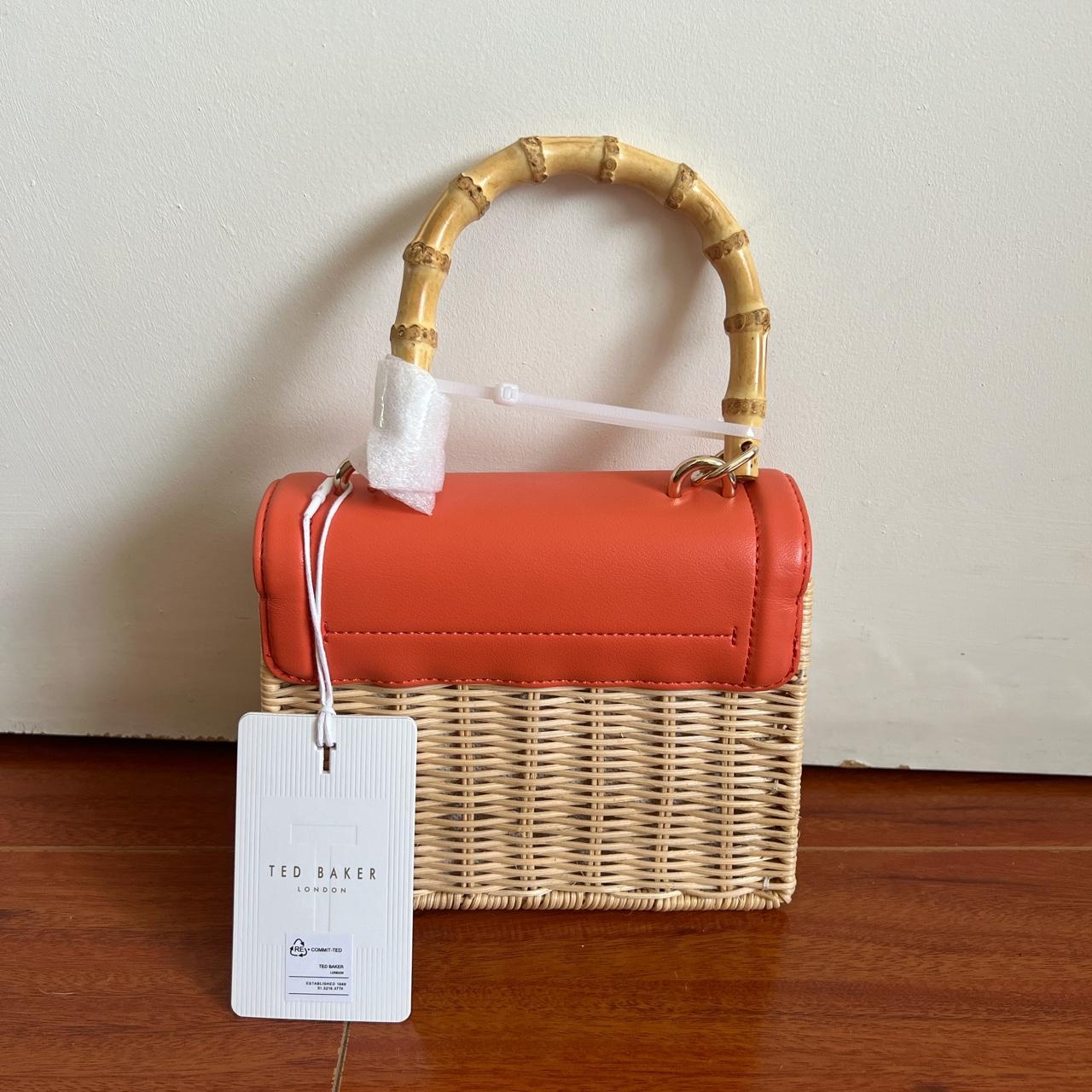 Coral Ted Baker Top Handle Basket Cross Body... Depop