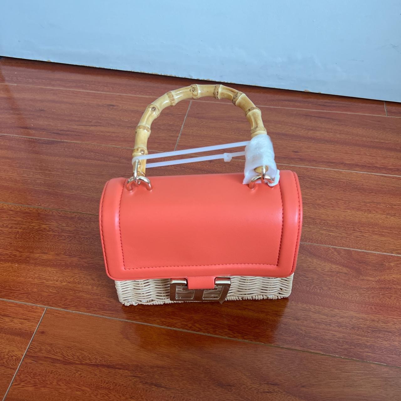 Coral Ted Baker Top Handle Basket Cross Body... Depop