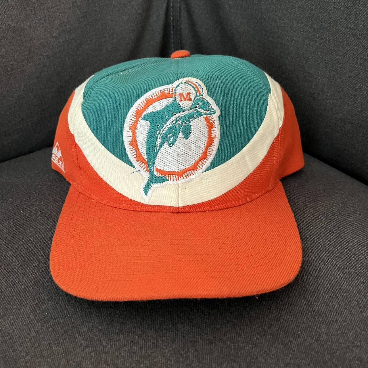 Vintage Miami Dolphins Apex One Snapback Hat Cap - Depop