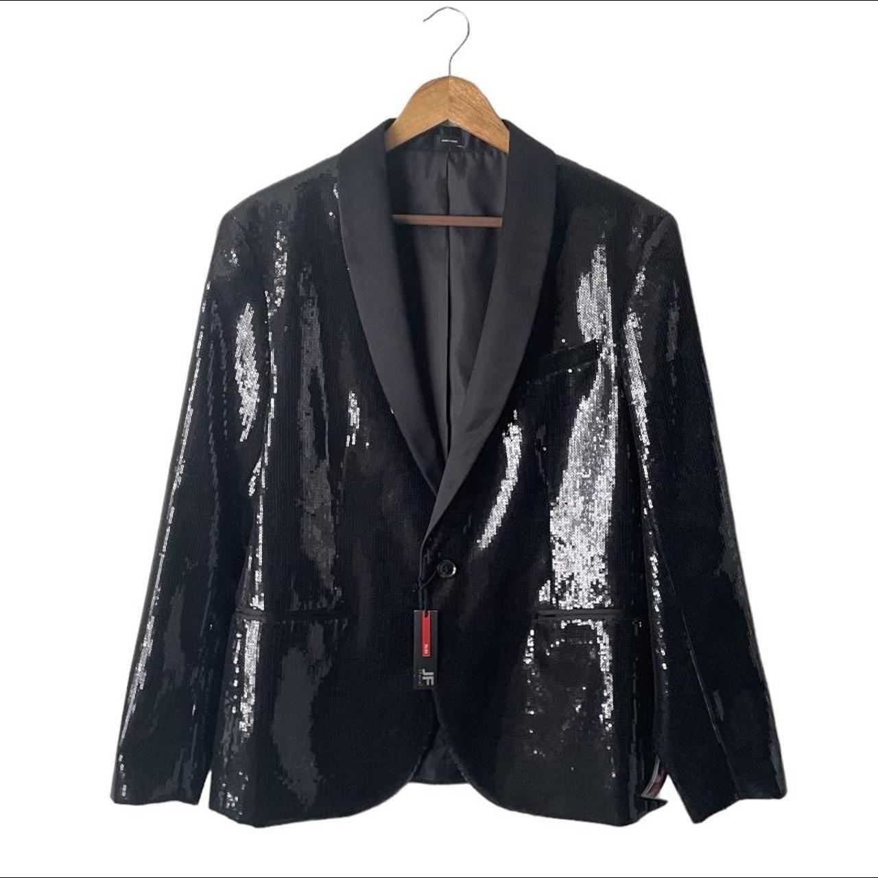 JF J.Ferrar Men's Black Jacket | Depop