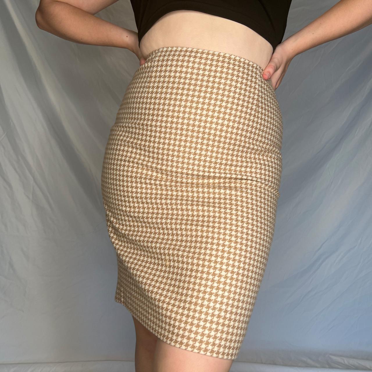 Loft gingham clearance skirt