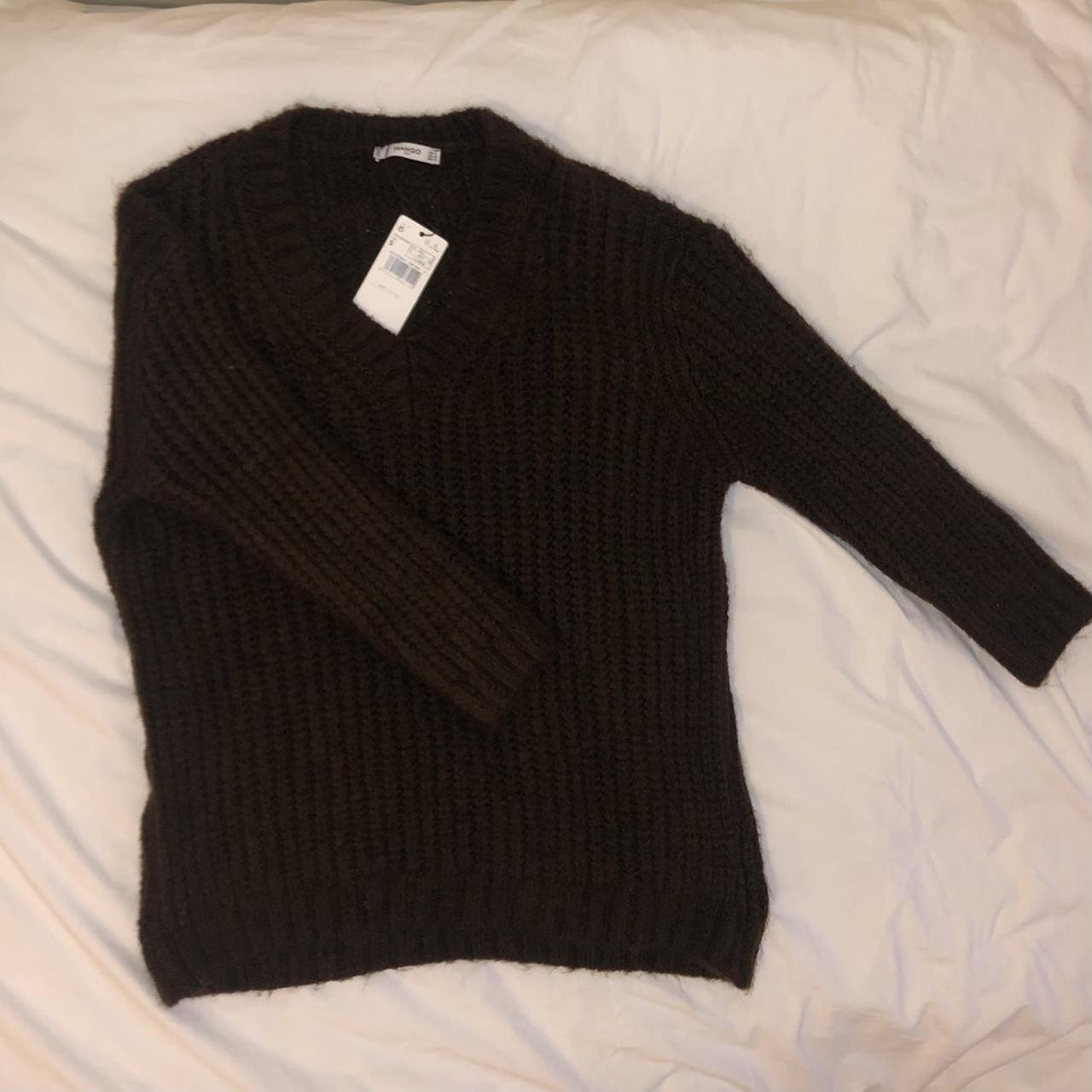 Mango brown knit jumper Size S Never worn #mango... - Depop