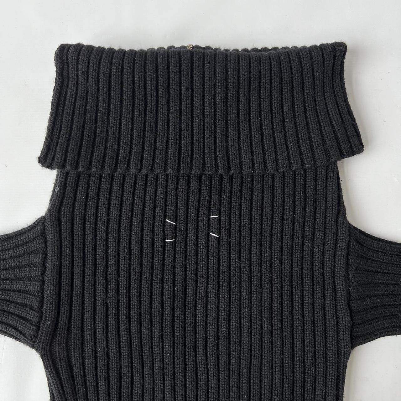 MAISON MARGIELA F/W 1998 Rare 'Flat' Black Knit with | Depop MAISON MARGIELA F/W 1998 Rare 'Flat' Black Knit with | Depop
