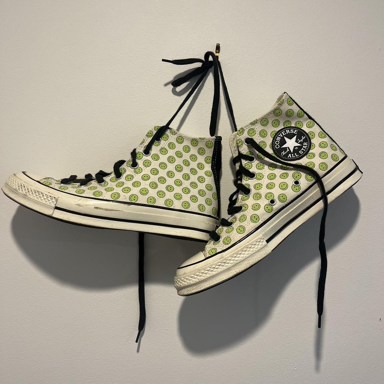 70s HIGH TOP SMILEY FACE CONVERSE Men s U.S. Depop