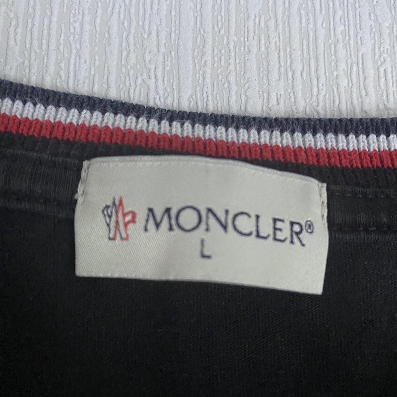 MONCLER T SHIRT SICK CONDITION Size L would fit... - Depop