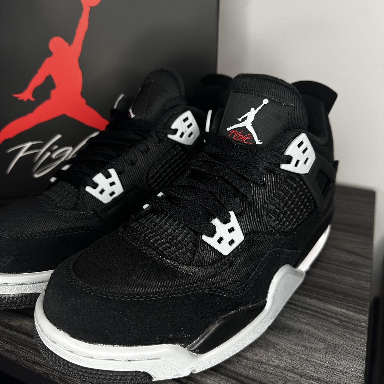 Air Jordan 4 Retro Black Canvas (GS) 5.5Y