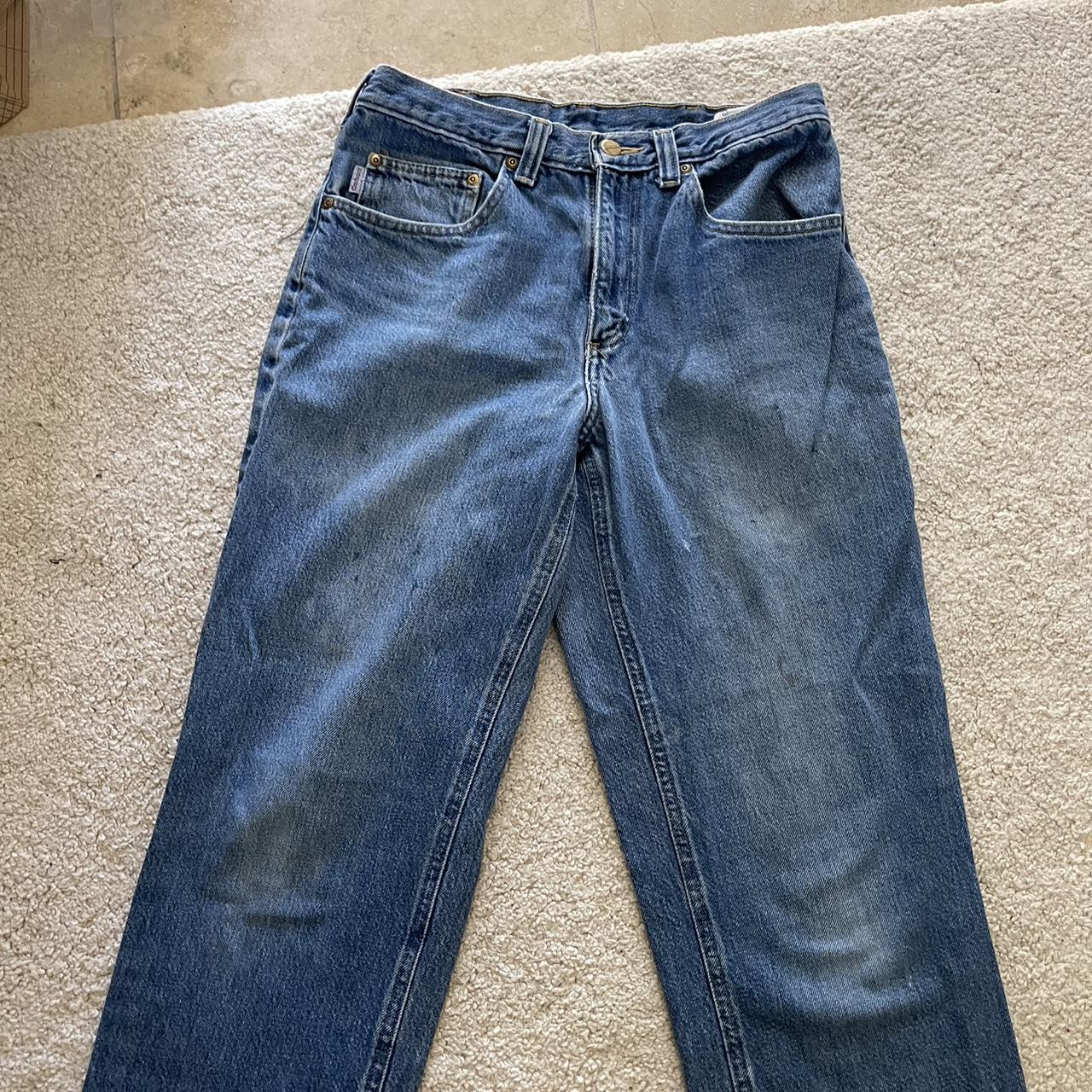 Carhartt relaxed fit jeans! They say 29 but it’s... - Depop