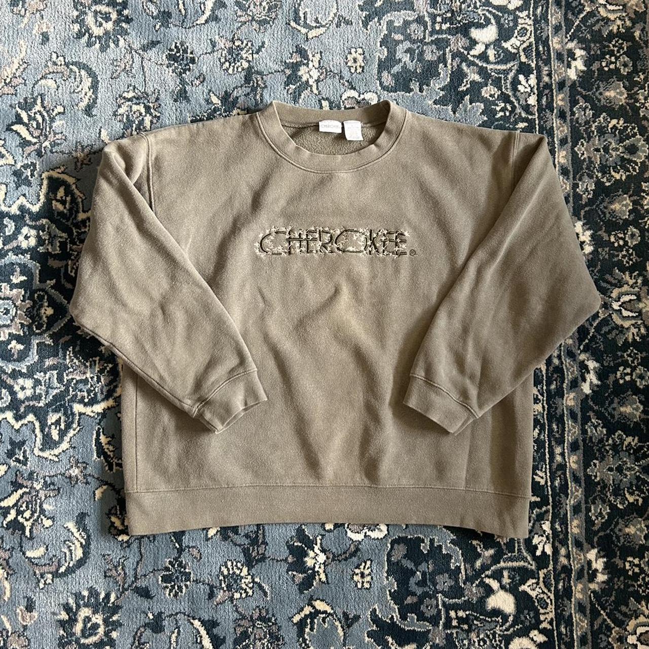 vintage 90s cherokee spell out crewneck super cute... - Depop