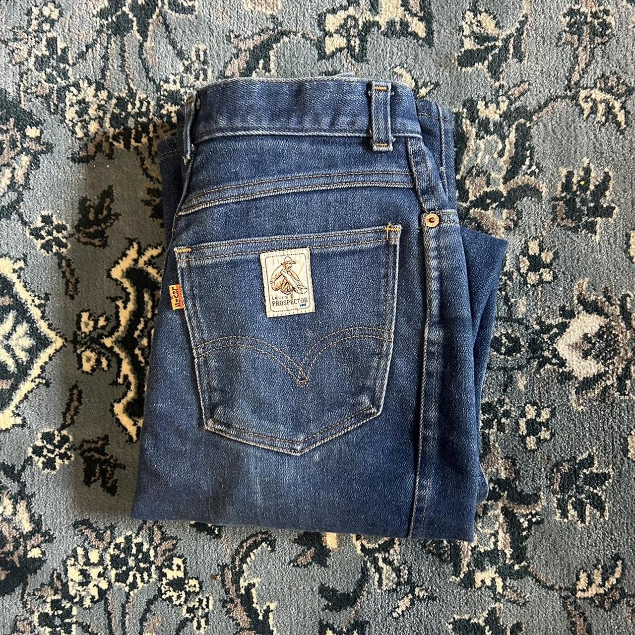 vintage 1970s levi’s prospector jeans waist... Depop