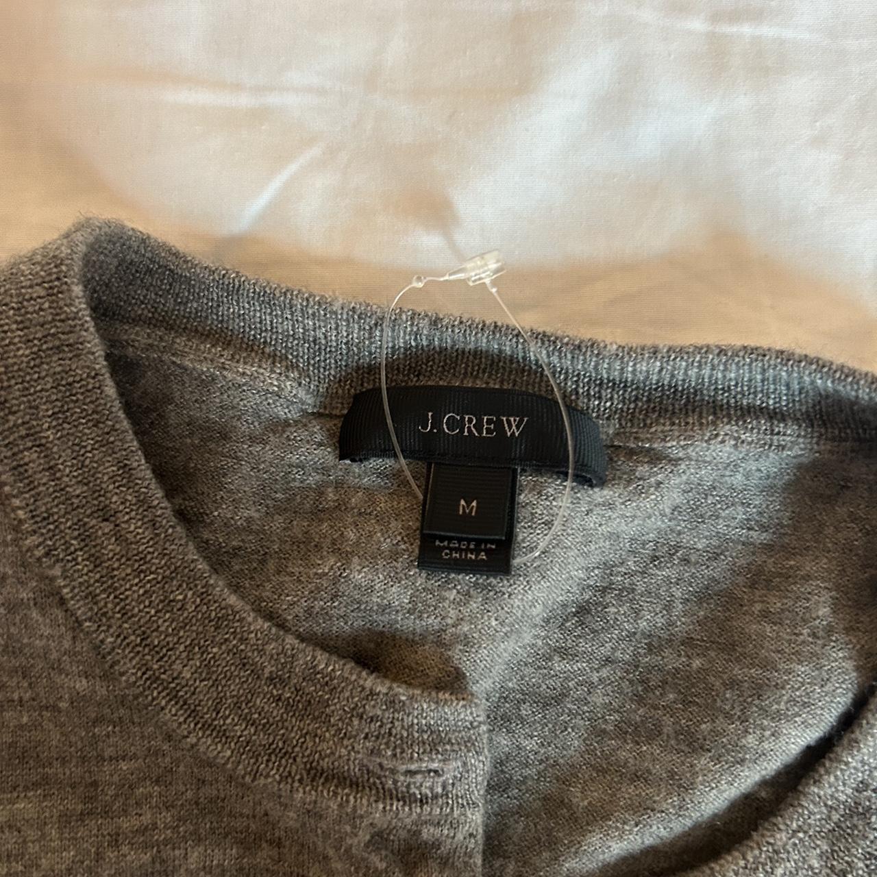 Jcrew Grey Cardigan With Gold Buttons. Suuuuuper - Depop