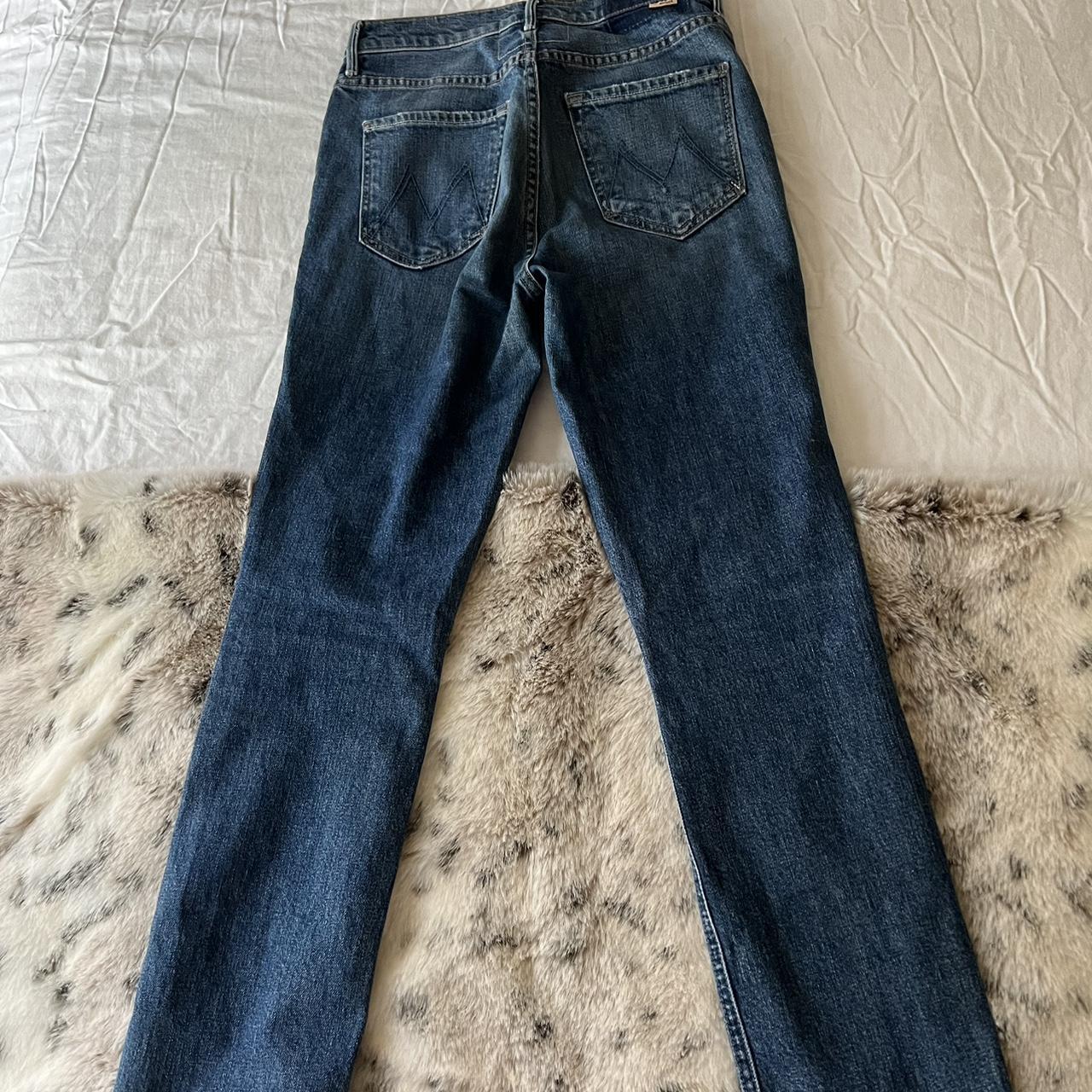 MOTHER JEANS the dazzler skinny straight fit size... - Depop