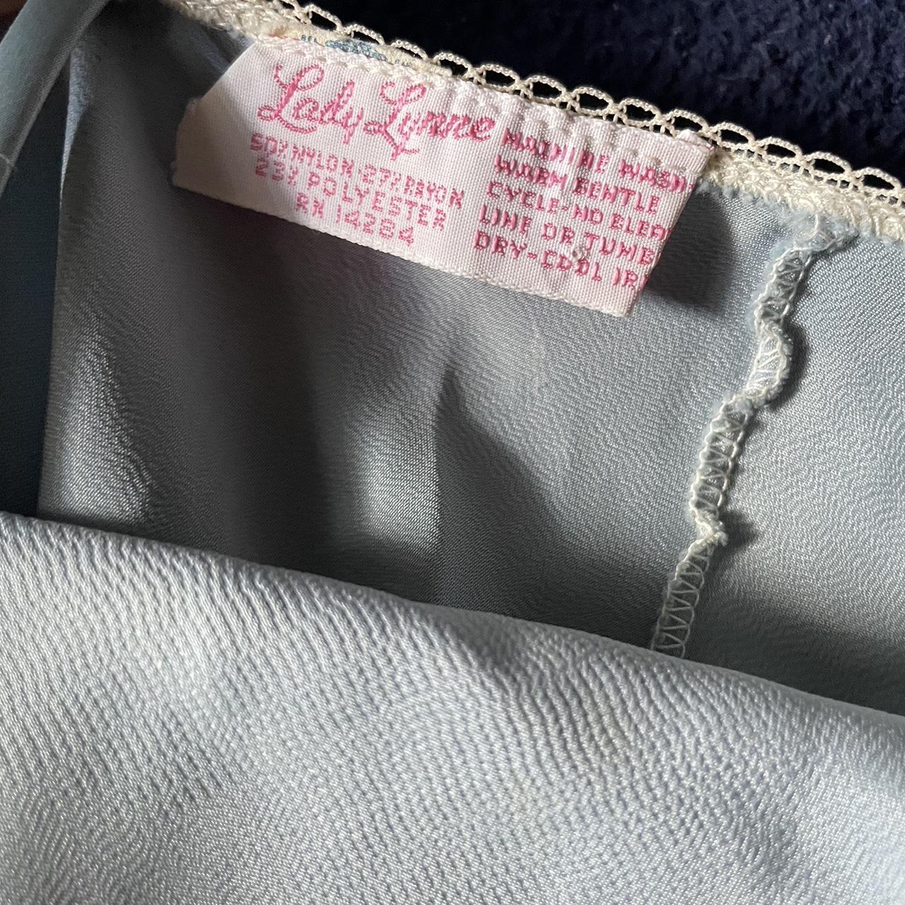 Lady Lynne Baby Blue Lace Trimmed Top Vintage-Pink... - Depop