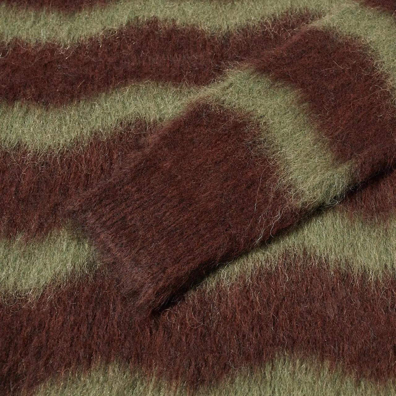 CNE STUDIOS KRISTOFFER MOHAIR STRIPE KNIT BROWN &... - Depop