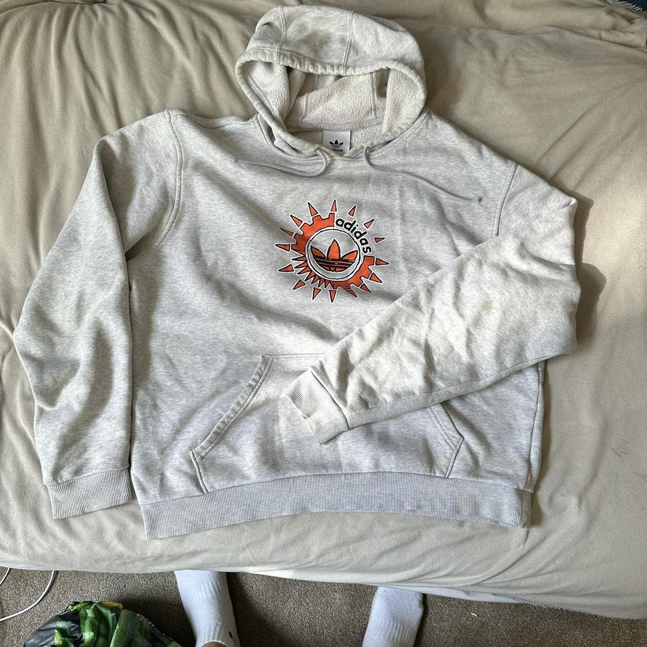 adidas originals hoodie w sick sun graphic Size