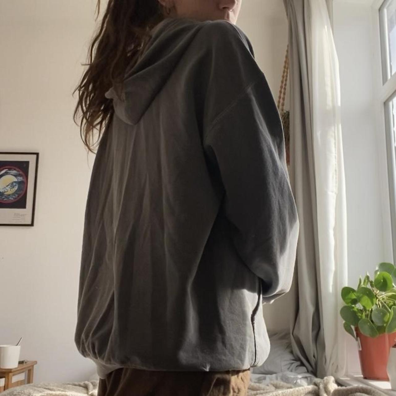 Grey zip up iets frans hoodie Size L, worn... - Depop