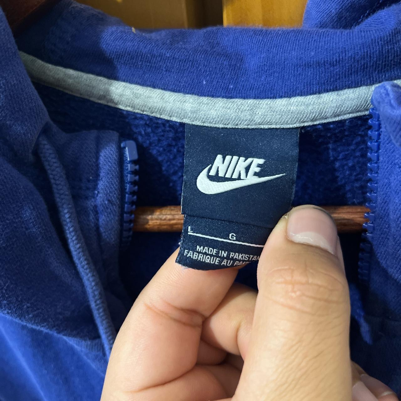 nike blue hoodie zip up