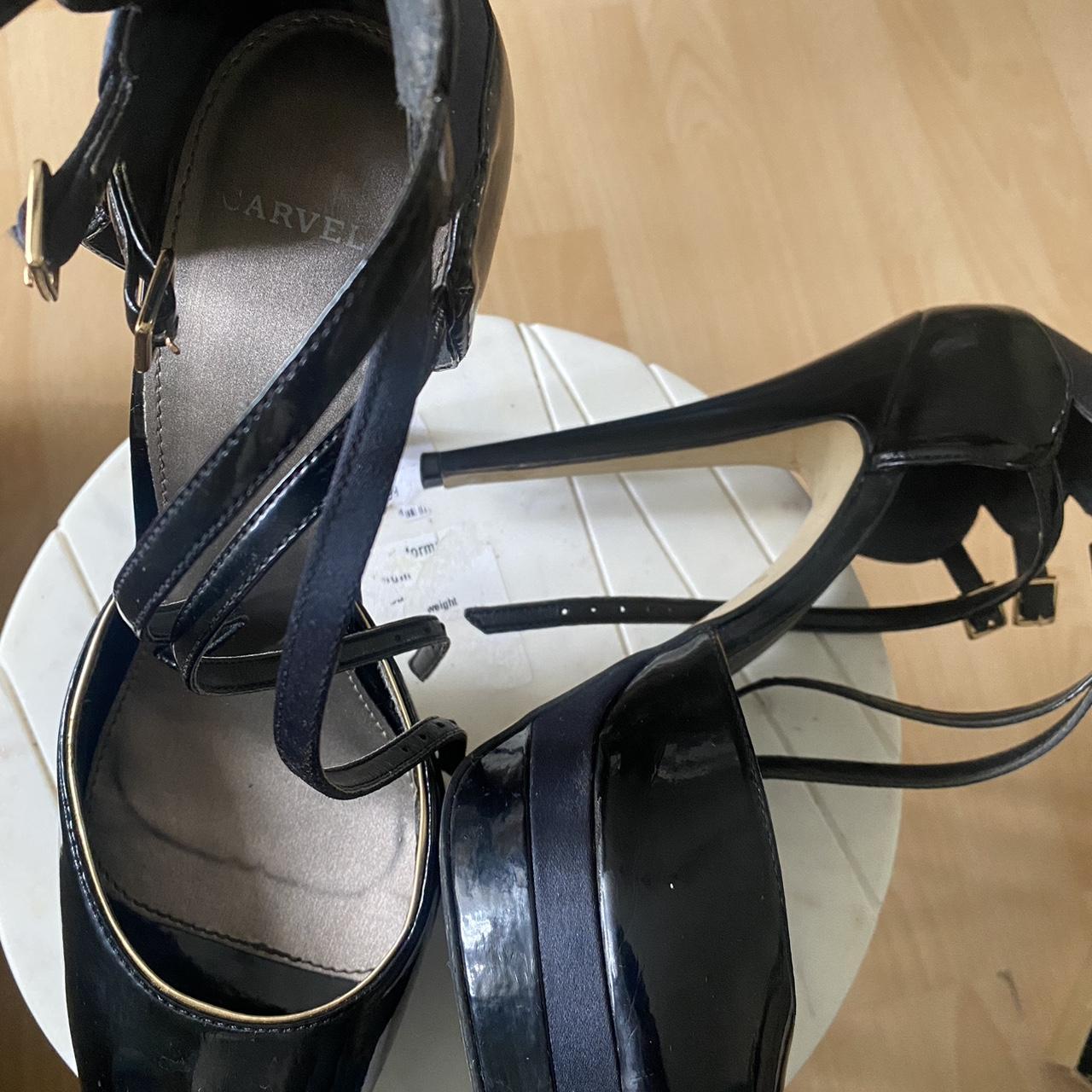 carvela navy heels