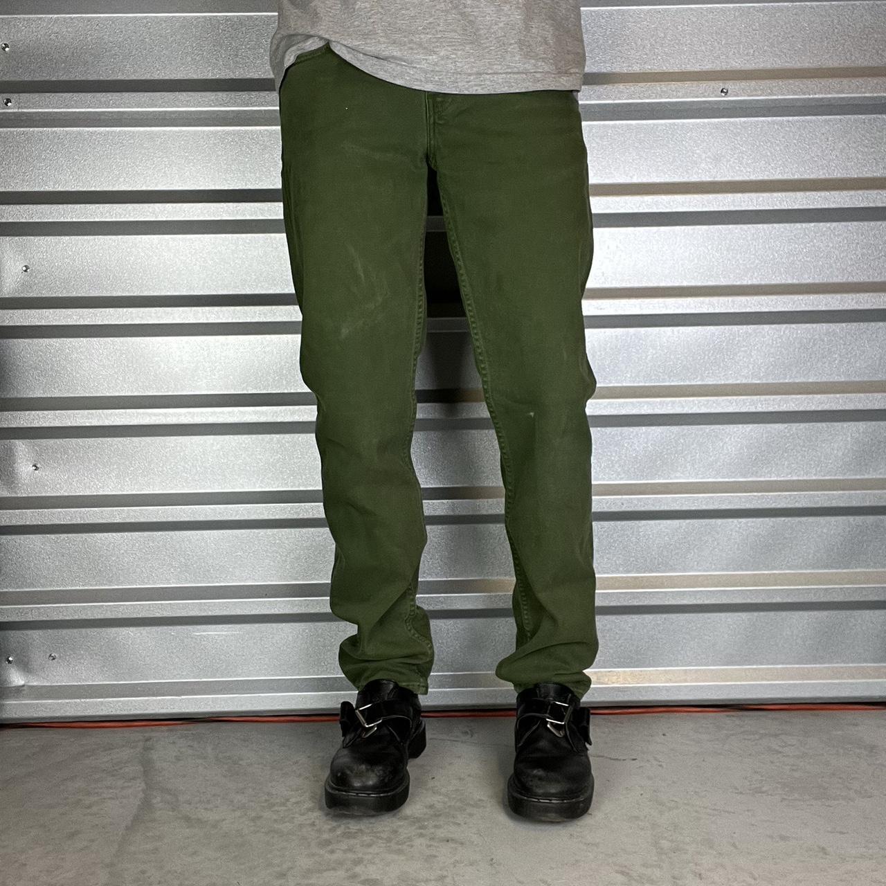 Levi's olive green clearance jeans