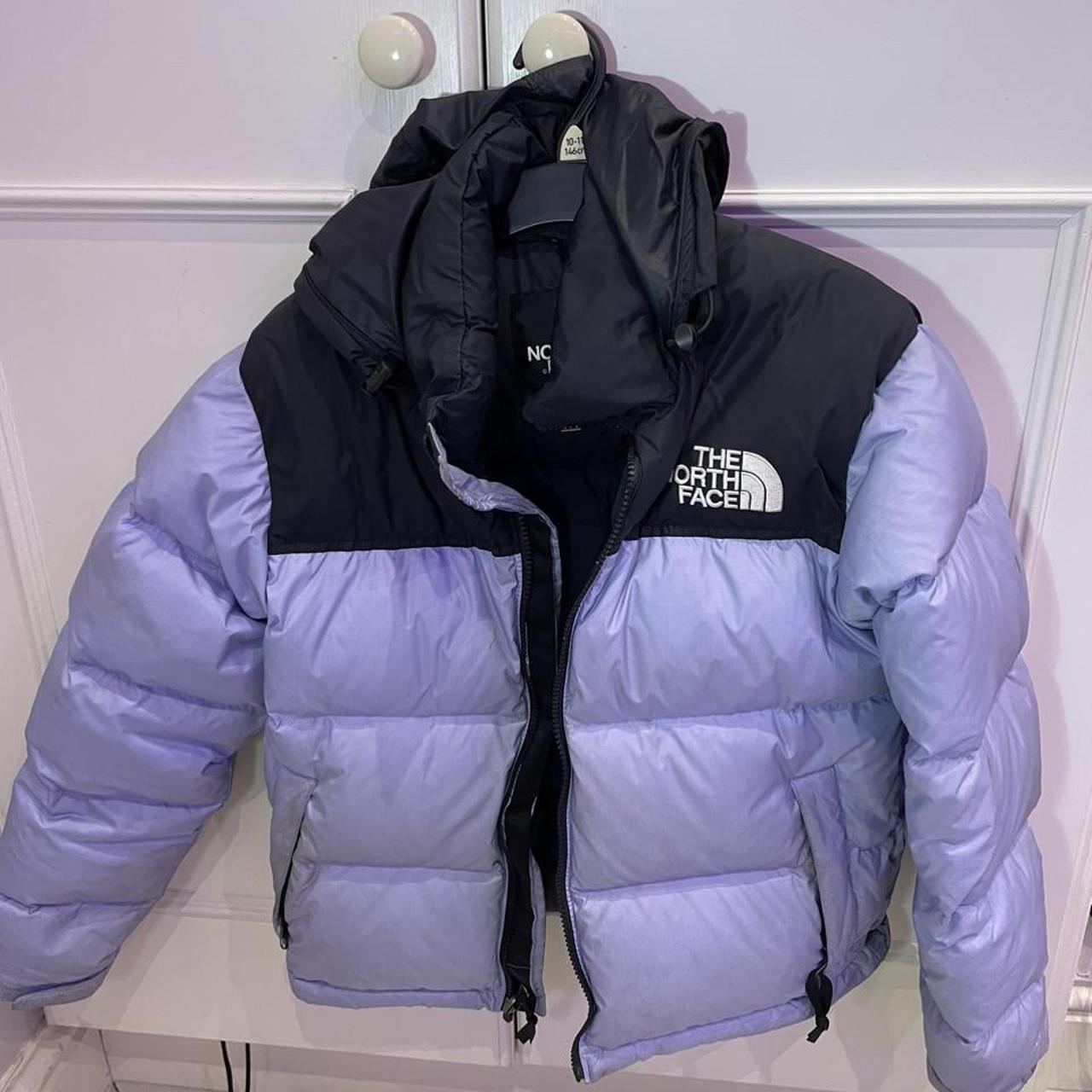 Women’s size xs north face lilac puffer jacket.... - Depop