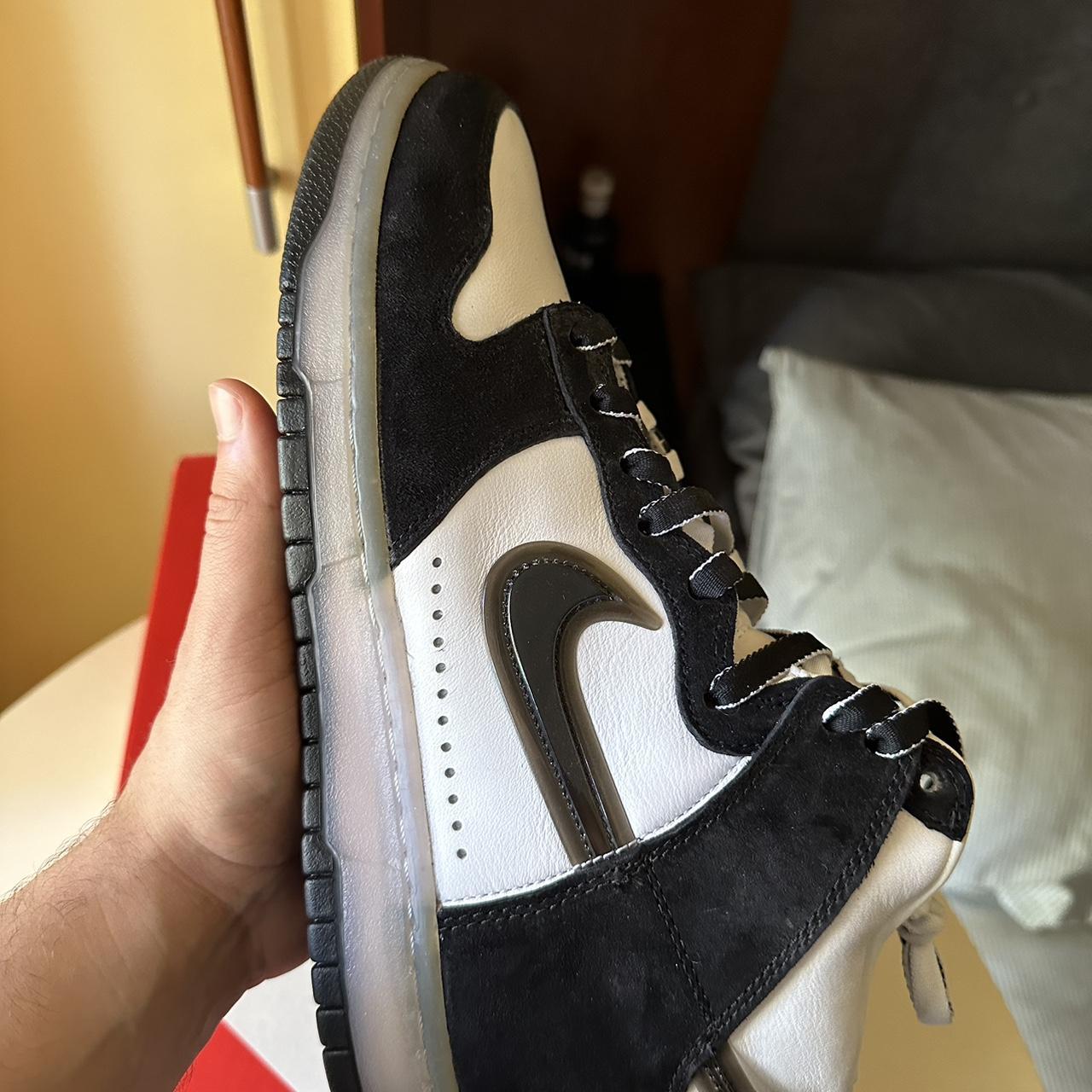 slam jam dunk high black on feet