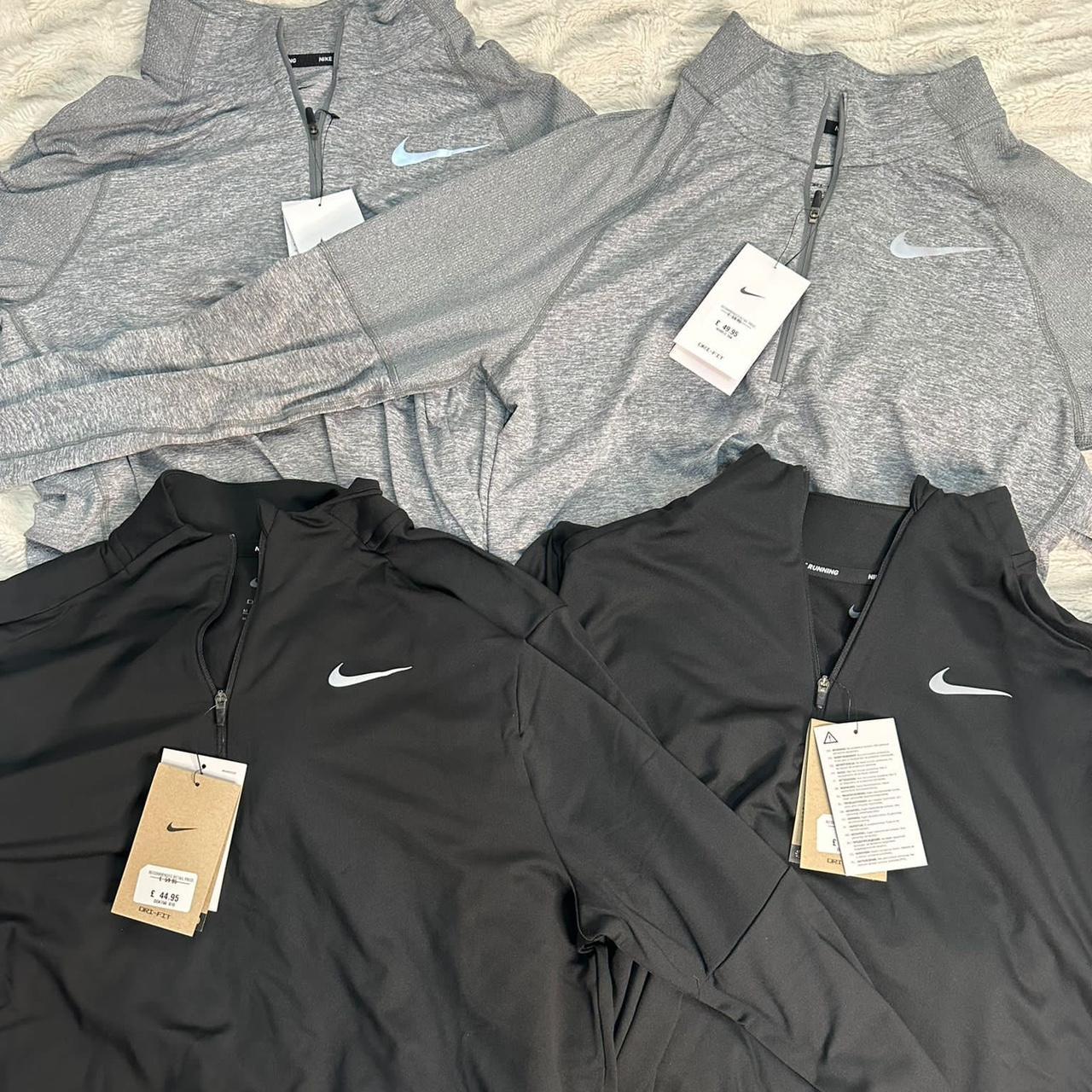 Nike quarter zip Grey - 1x small Black - 1x medium,... - Depop